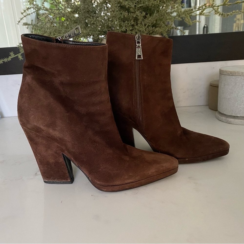 Prada Suede Booties